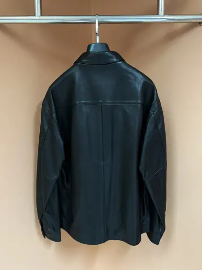 Replica PRADA Nappa leather shirt 2025 With Buttons For Men #4005 - Image 9