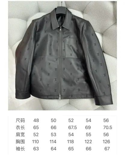 Replica Louis Vuitton LV Blason Embroidered Leather Overshirt 1AFYFP #4008 - Image 10