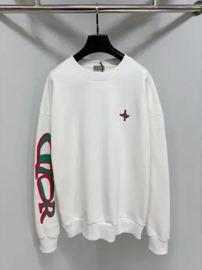 Replica DIOR AND LEWIS HAMILTON Sweatshirt For Men White #4066