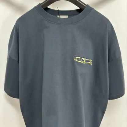 Replica DIOR AND LEWIS HAMILTON T-Shirt Oversized Fit Blue #4076 - Image 6