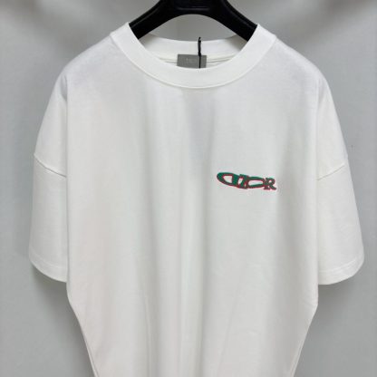 Replica DIOR AND LEWIS HAMILTON T-Shirt Oversized Fit White #4075 - Image 4