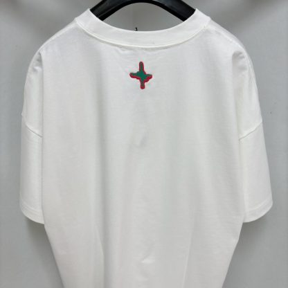 Replica DIOR AND LEWIS HAMILTON T-Shirt Oversized Fit White #4075 - Image 3