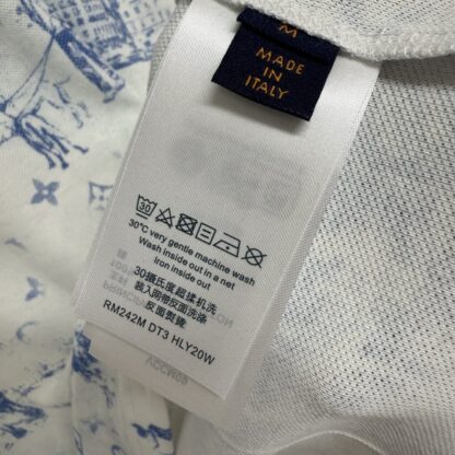 Replica Louis Vuitton Men's Printed Cotton Pique T-Shirt #4113 - Image 8