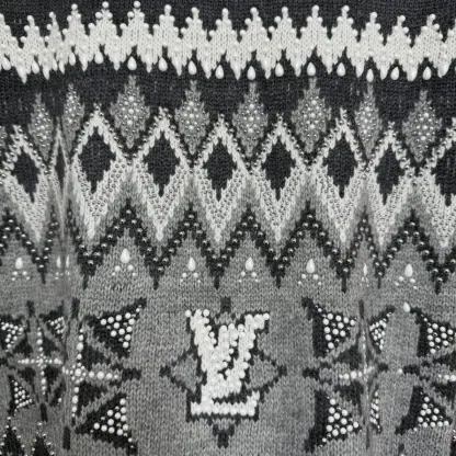 Replica Louis Vuitton Men's Embellished Wool-Cashmere Blend Pullover #4128 - Image 2