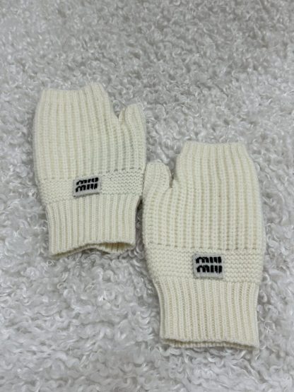 Replica Miu Miu Wool and cashmere gloves 2025 #4088 - Image 3