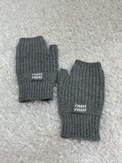 Replica Miu Miu Wool and cashmere gloves 2025 #4088 - Image 9