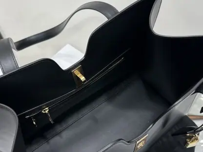REPLICA CELINE CABAS 16 SOFT IN SMOOTH CALFSKIN BLACK #3943 - Image 10