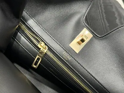 REPLICA CELINE CABAS 16 SOFT IN SMOOTH CALFSKIN BLACK #3943 - Image 3