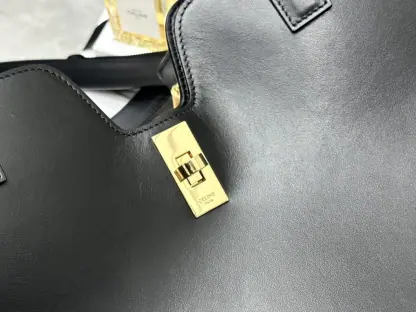 REPLICA CELINE CABAS 16 SOFT IN SMOOTH CALFSKIN BLACK #3943 - Image 6