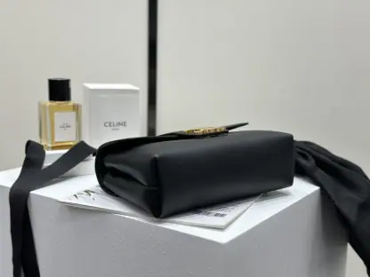 REPLICA CELINE TEEN CELINE VICTOIRE BAG IN SUPPLE CALFSKIN 116593 BLACK #3957 - Image 2
