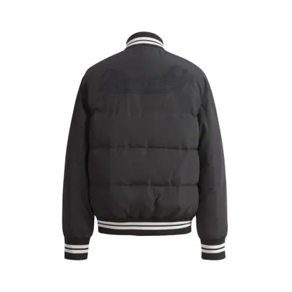 REPLICA MONCLER LATELTIN DOWN BOMBER JACKET BLACK #4130 - Image 2