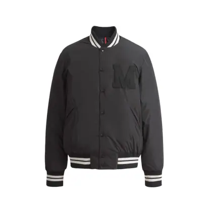 REPLICA MONCLER LATELTIN DOWN BOMBER JACKET BLACK #4130