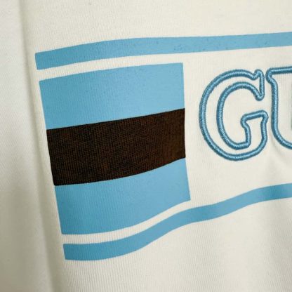 Replica GUCCI PRINTED COTTON JERSEY T-SHIRT White #4156 - Image 4