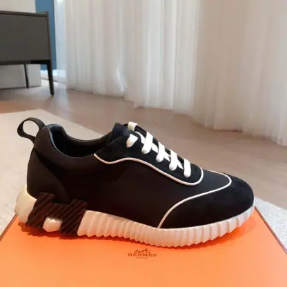 Replica HERMES Bouncing Sneakers Men Women #4178 - Image 4