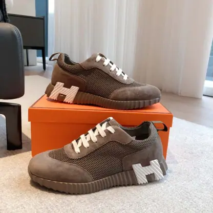 Replica HERMES Bouncing Sneakers Men Women #4182 - Image 7