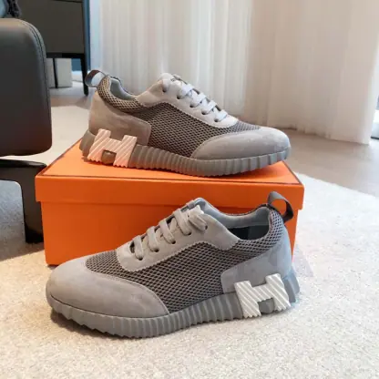Replica HERMES Bouncing Sneakers Men Women #4180 - Image 4
