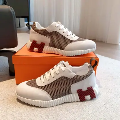 Replica HERMES Bouncing Sneakers Men Women #4181 - Image 3