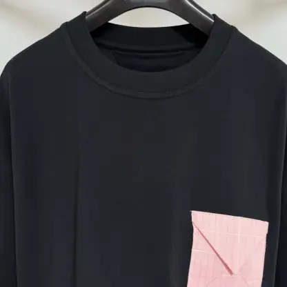 Replica Bottega Veneta Pima Cotton Jersey Oversized T-Shirt Black #4161 - Image 5
