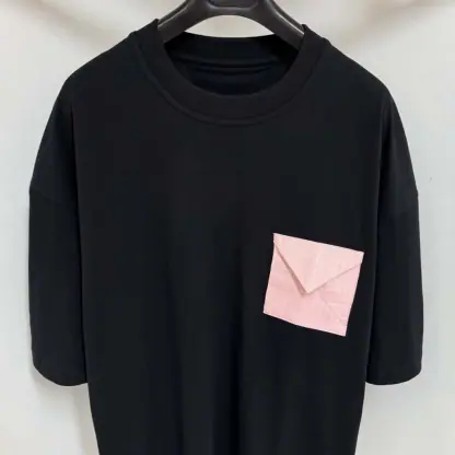 Replica Bottega Veneta Pima Cotton Jersey Oversized T-Shirt Black #4161 - Image 2