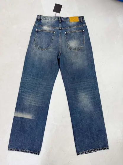 Replica Louis Vuitton Sunfaded Effect Denim Skate Pants 1AHBMW 2025 #4173 - Image 6