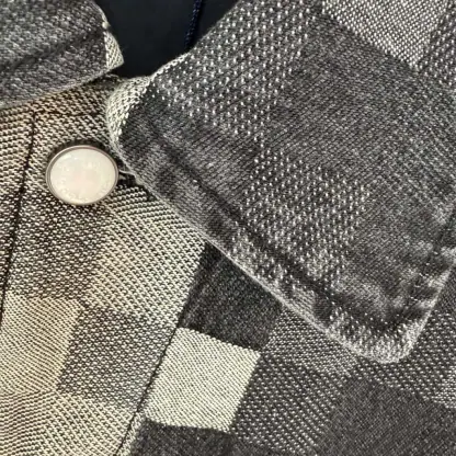 Replica Louis Vuitton Damoflage Classic Denim Jacket 1AHEBG #4170 - Image 6