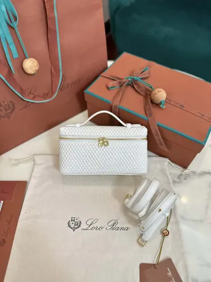 Replica Loro Piana Extra Pocket L19 White Lambskin - Image 6
