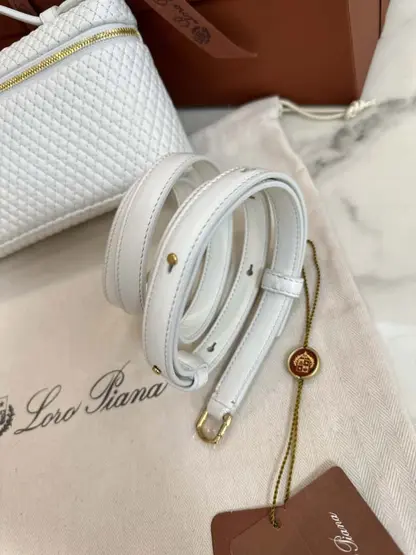 Replica Loro Piana Extra Pocket L19 White Lambskin - Image 9