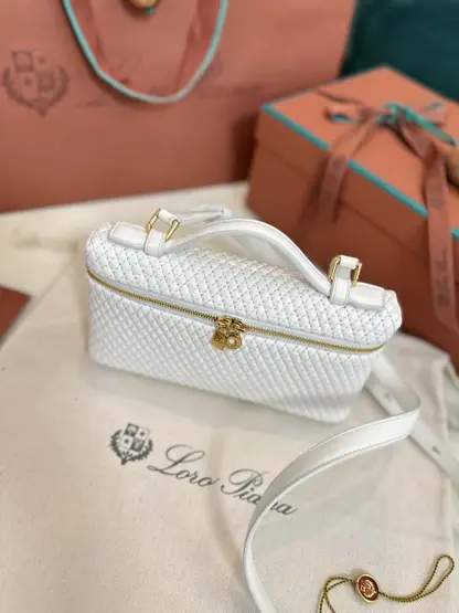 Replica Loro Piana Extra Pocket L19 White Lambskin - Image 2