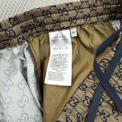 REPLICA GUCCI PRINTED SILK TWILL SHORTS MEN 2025 - Image 5