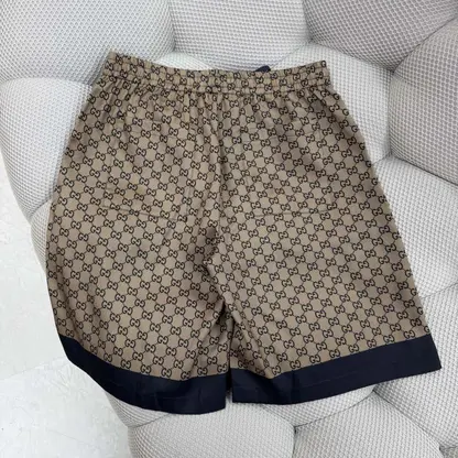 REPLICA GUCCI PRINTED SILK TWILL SHORTS MEN 2025 - Image 9