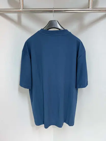 Replica Prada Technical cotton T-shirt 2025 For Men navy - Image 5