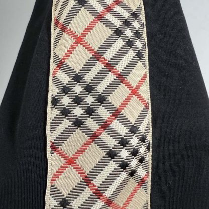 Replica Burberry Check Trim Cotton T-shirt black for men 2025 - Image 4