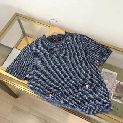 REPLICA GUCCI FINE COTTON CREWNECK TOP - Image 2