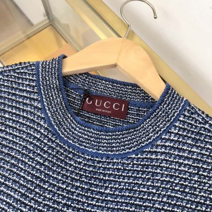 REPLICA GUCCI FINE COTTON CREWNECK TOP - Image 4