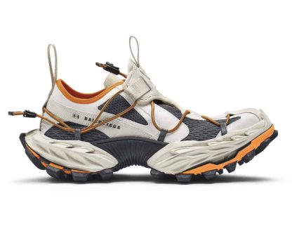 REPLICA BALENCIAGA MEN'S HIKE SNEAKER IN BEIGE/ORANGE