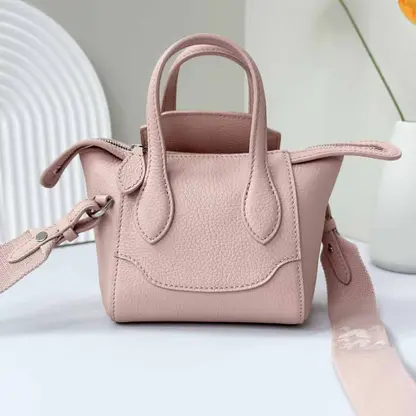 Replica Loro Piana Happy Day Nano Shoulder Bag in Pink - Image 9