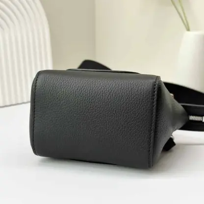 Replica Loro Piana Happy Day Nano Shoulder Bag in Black - Image 6