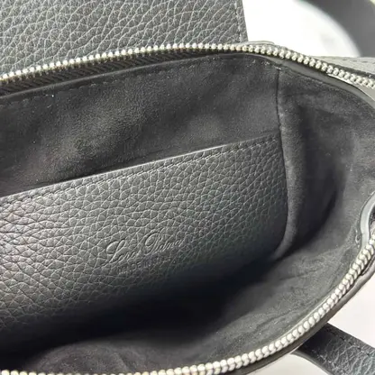 Replica Loro Piana Happy Day Nano Shoulder Bag in Black - Image 9