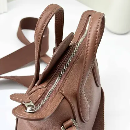 Replica Loro Piana Happy Day Nano Shoulder Bag in Brown - Image 7