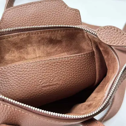 Replica Loro Piana Happy Day Nano Shoulder Bag in Brown - Image 8