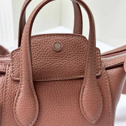 Replica Loro Piana Happy Day Nano Shoulder Bag in Brown - Image 5