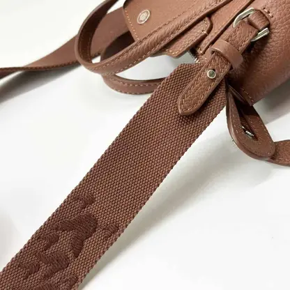 Replica Loro Piana Happy Day Nano Shoulder Bag in Brown - Image 9