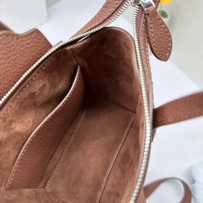 Replica Loro Piana Happy Day Nano Shoulder Bag in Brown - Image 6