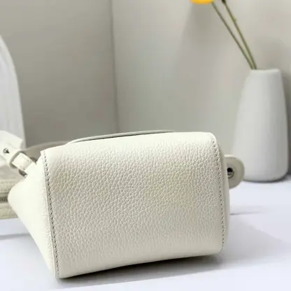 Replica Loro Piana Happy Day Nano Shoulder Bag in White - Image 5