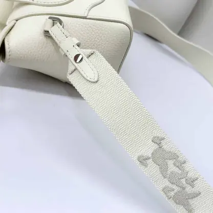 Replica Loro Piana Happy Day Nano Shoulder Bag in White - Image 7
