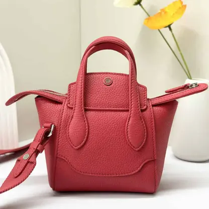 Replica Loro Piana Happy Day Nano Shoulder Bag in Red