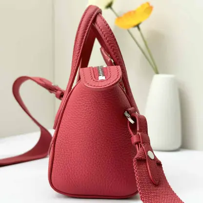 Replica Loro Piana Happy Day Nano Shoulder Bag in Red - Image 2