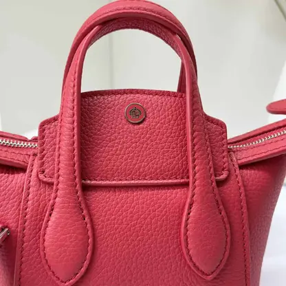 Replica Loro Piana Happy Day Nano Shoulder Bag in Red - Image 9