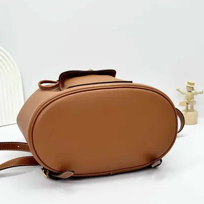 Replica Loro Piana Extra Drawstring backpack L27 Brown Calfskin - Image 2