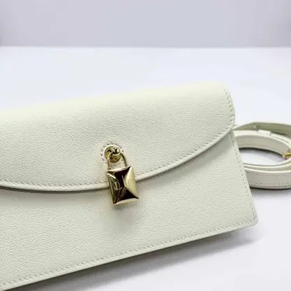 Replica Loro Piana Extra Pochette Calfskin Whisper White - Image 8
